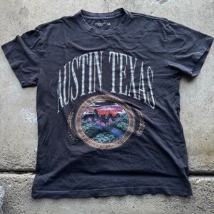 Abercrombie & Fitch Austin Texas Graphic Tee - Charcoal